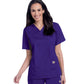 Women's 3-Pocket Clean Back V-Neck Top - 70221 - Grape