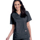 Women's 3-Pocket Clean Back V-Neck Top - 70221 - Graphite