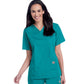 Women's 3-Pocket Clean Back V-Neck Top - 70221 - Teal