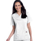 Women's 3-Pocket Clean Back V-Neck Top - 70221 - White