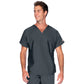 Unisex 1-Pocket Dolman Sleeve Tuckable V-Neck Top - 71221 - Graphite