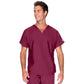 Unisex 1-Pocket Dolman Sleeve Tuckable V-Neck Top - 71221 - Wine