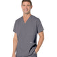 Men's 5-Pocket V-Neck Top - 7489 - Steel Grey