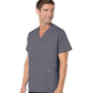 Men's 5-Pocket V-Neck Top - 7489 - Steel Grey