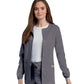 Women's 3-Pocket Crew Neck Warm-Up Jacket - 75221 - Steel Grey