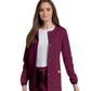 Women's 3-Pocket Crew Neck Warm-Up Jacket - 75221 - Wine