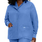 Women's 4-Pocket Crew Neck Warm-Up Jacket - 7525 - Ceil Blue