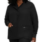 Women's 4-Pocket Crew Neck Warm-Up Jacket - 7525 - Black