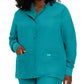 Women's 4-Pocket Crew Neck Warm-Up Jacket - 7525 - Teal