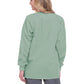 Women's 4-Pocket Crew Neck Warm-Up Jacket - 7525 - Sea Mist
