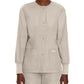 Women's 4-Pocket Crew Neck Warm-Up Jacket - 7525 - Sandstone