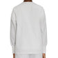 Women's 4-Pocket Crew Neck Warm-Up Jacket - 7525 - White