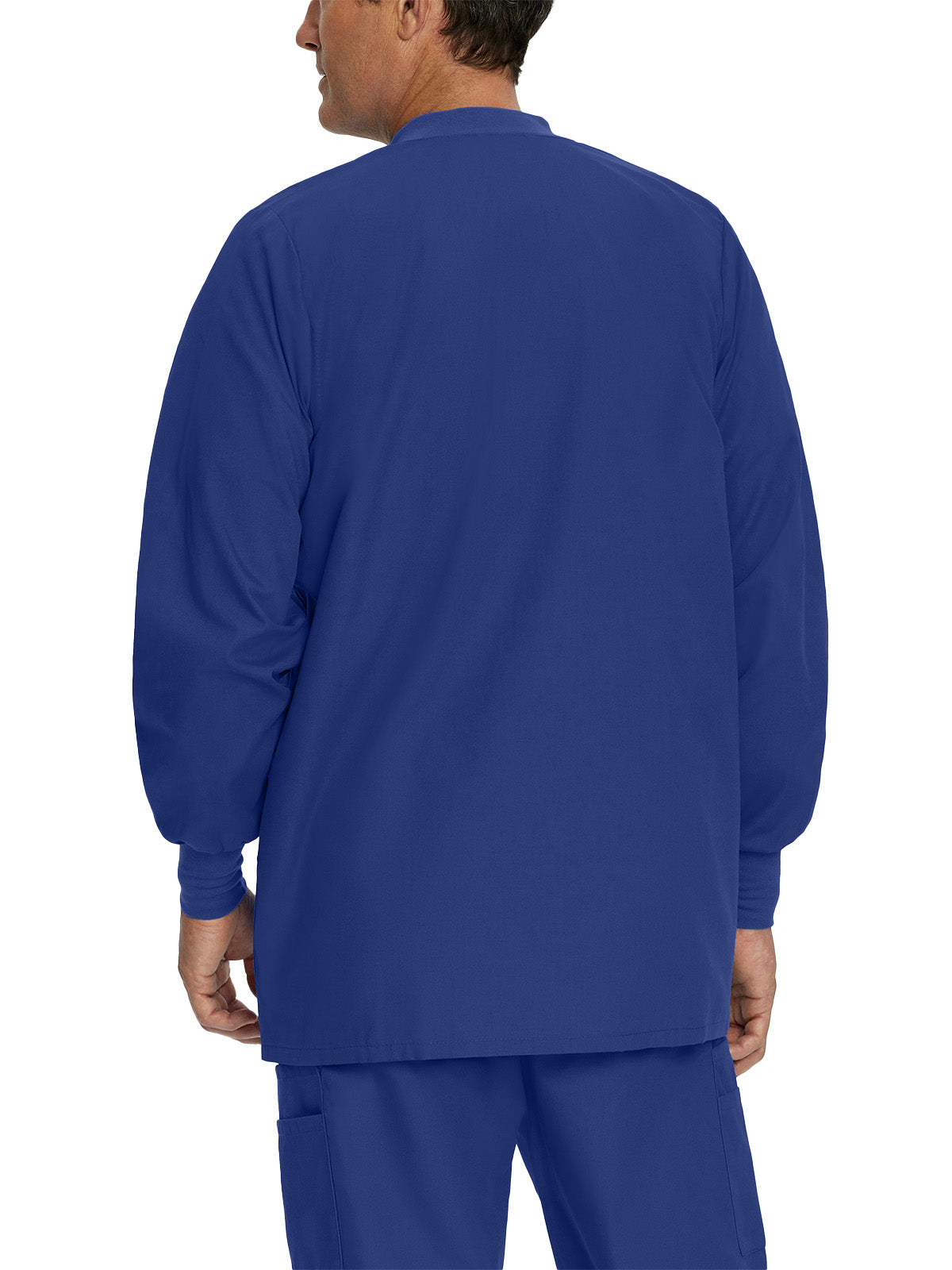 Men's 5-Pocket Crew Neck Warm-Up Jacket - 7551 - Galaxy Blue