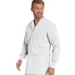 Men's 5-Pocket Crew Neck Warm-Up Jacket - 7551 - White Twill