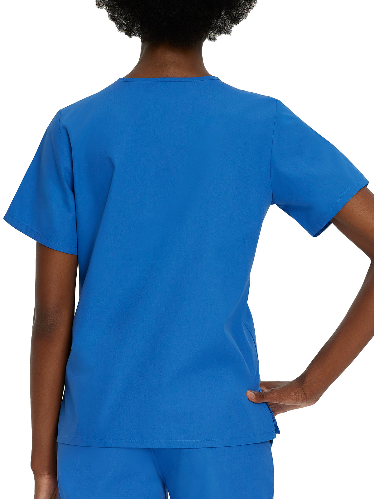 Women's 4-Pocket Durable V-Neck Top - 8219 - Royal Blue
