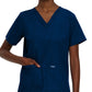 Women's 4-Pocket Durable V-Neck Top - 8219 - Navy