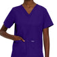 Women's 4-Pocket Durable V-Neck Top - 8219 - Grape
