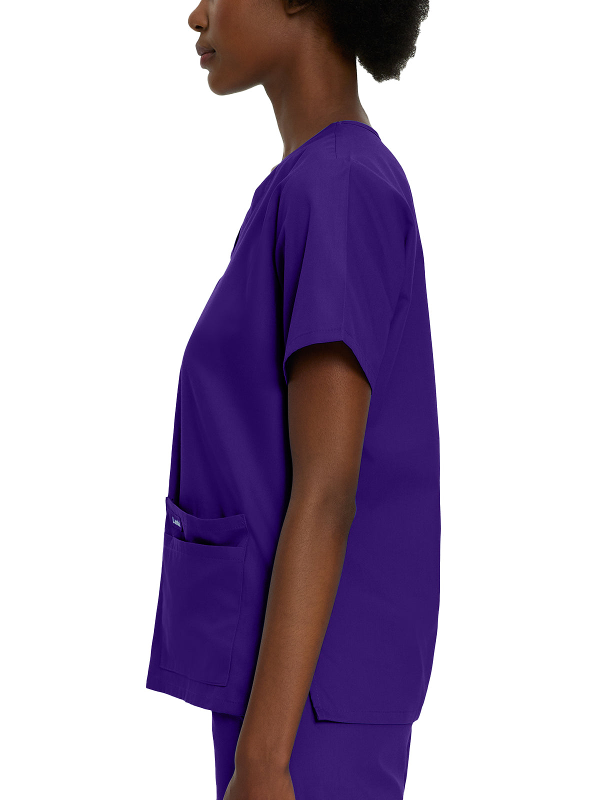 Women's 4-Pocket Durable V-Neck Top - 8219 - Grape