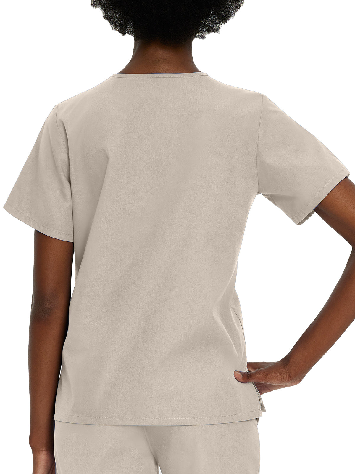 Women's 4-Pocket Durable V-Neck Top - 8219 - Sandstone