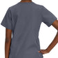 Women's 4-Pocket Durable V-Neck Top - 8219 - Steel Grey