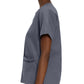 Women's 4-Pocket Durable V-Neck Top - 8219 - Steel Grey