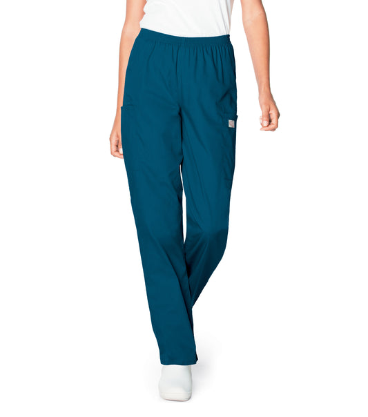 Women's 3-Pocket High-Rise Triple-Elastic Waist Pant - 83221 - Caribbean