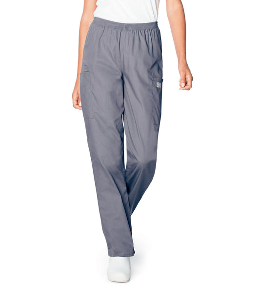 Women's 3-Pocket High-Rise Triple-Elastic Waist Pant - 83221 - Steel Grey