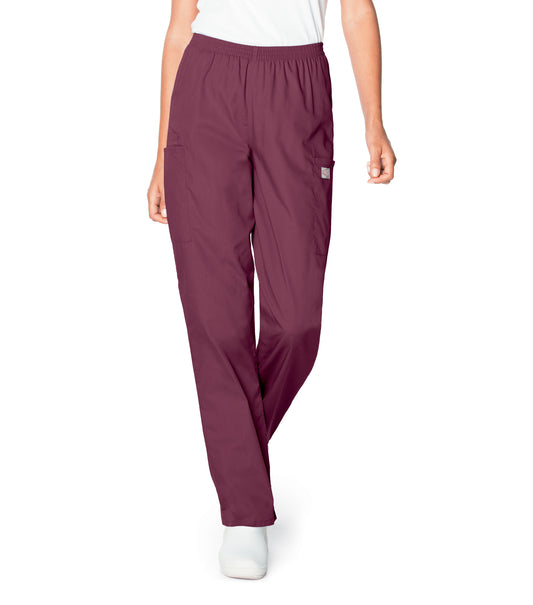 Women's 3-Pocket High-Rise Triple-Elastic Waist Pant - 83221 - Wine