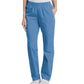 Women's 2-Pocket High-Rise Elastic Waist Straight Leg Pant - 8327 - Ceil Blue