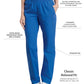 Women's 2-Pocket High-Rise Elastic Waist Straight Leg Pant - 8327 - Royal Blue