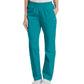 Women's 2-Pocket High-Rise Elastic Waist Straight Leg Pant - 8327 - Teal