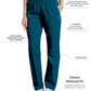 Women's 2-Pocket High-Rise Elastic Waist Straight Leg Pant - 8327 - Caribbean Blue