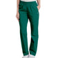 Women's 2-Pocket High-Rise Elastic Waist Straight Leg Pant - 8327 - Hunter Green