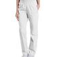 Women's 2-Pocket High-Rise Elastic Waist Straight Leg Pant - 8327 - White