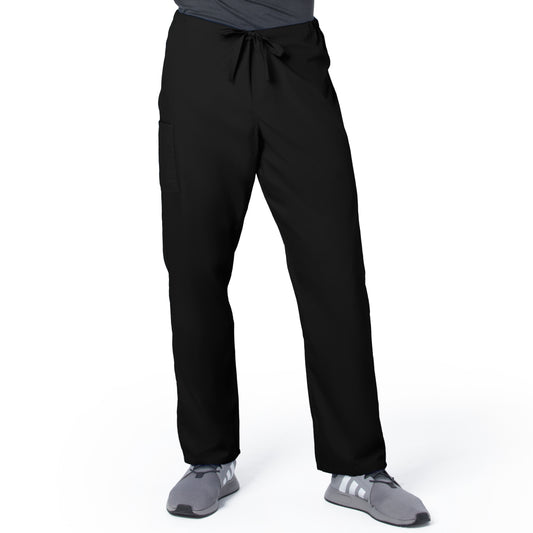 Unisex 2-Pocket High Rise Waist Straight Leg Pant - 85221 - Black