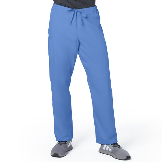 Unisex 2-Pocket High Rise Waist Straight Leg Pant - 85221 - Ceil Blue