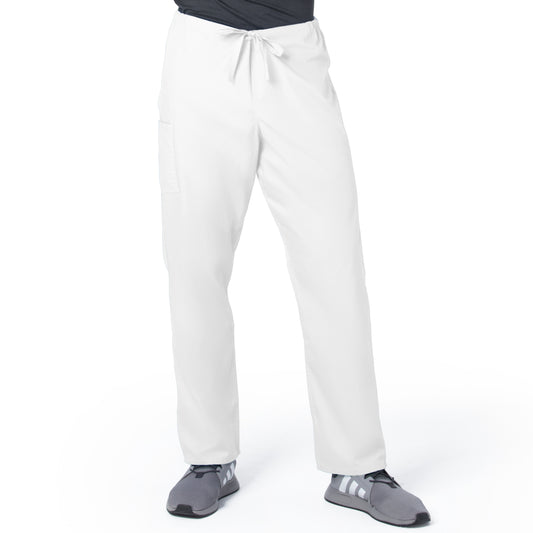 Unisex 2-Pocket High Rise Waist Straight Leg Pant - 85221 - White