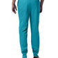 Men's 7-Pocket Mid-Rise Rib-Knit Elastic Waist Jogger Pant - LB407 - Teal