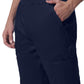 Men's 7-Pocket Mid-Rise Rib-Knit Elastic Waist Jogger Pant - LB407 - True Navy