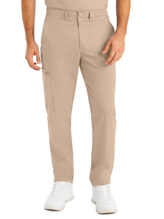 Men's 6-Pocket Zipper Fly Straight Leg Pant - LB408 - Sandstone