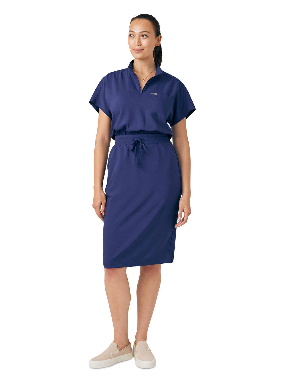 Women's Three-Pocket Dress - LD607 - Navy
