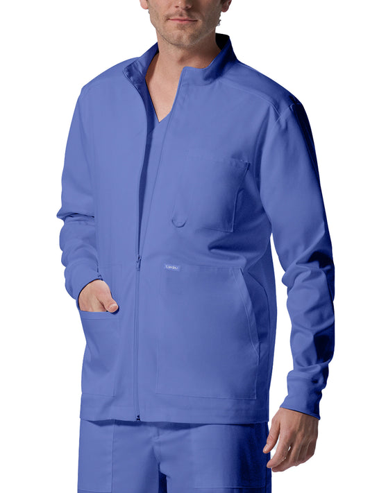 Men's 4-Pocket Mock Neck Zip-Front Jacket - LJ702 - Ceil