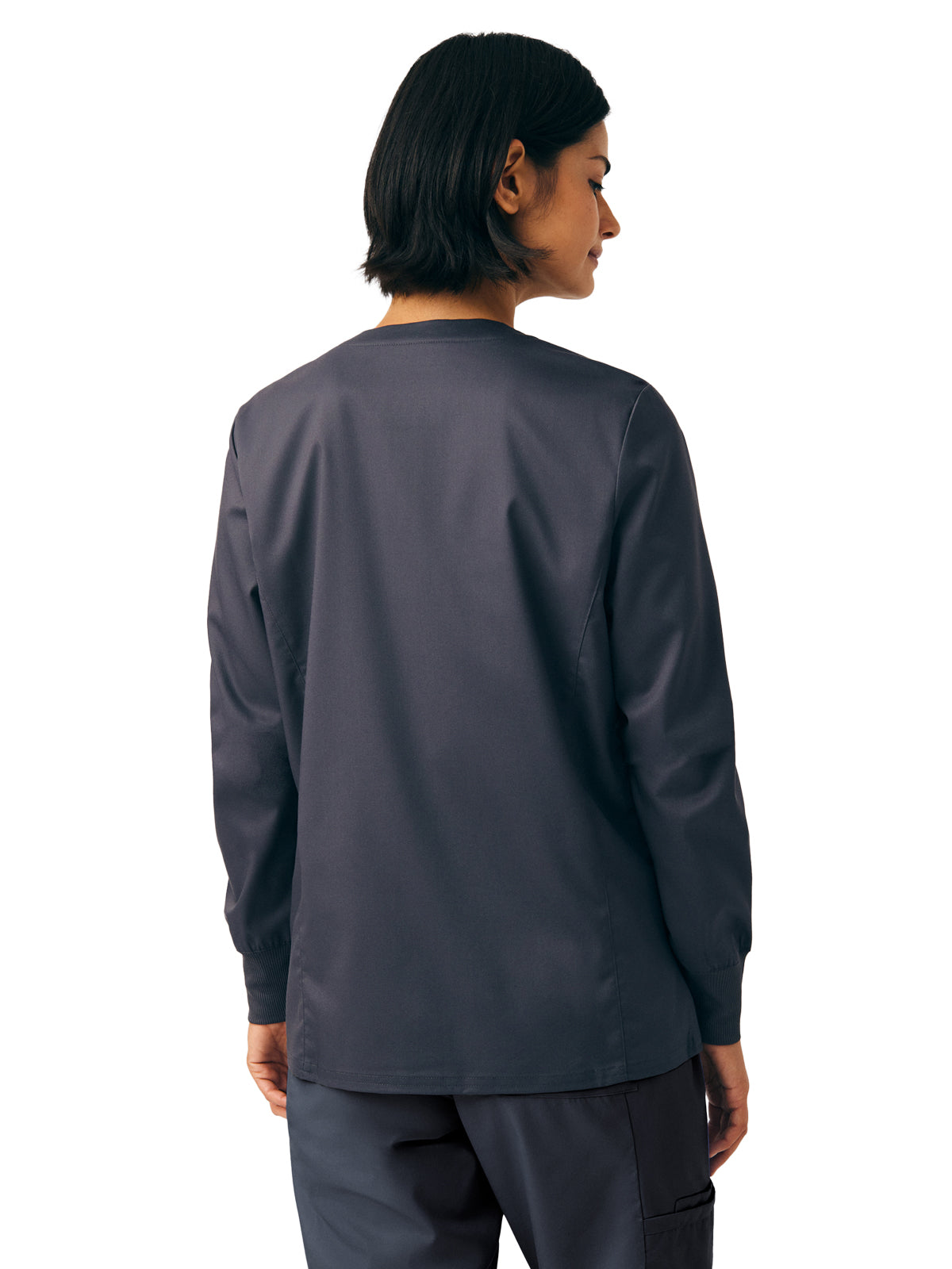 Women's Three-Pocket Scrub Jacket - LJ706 - Graphite