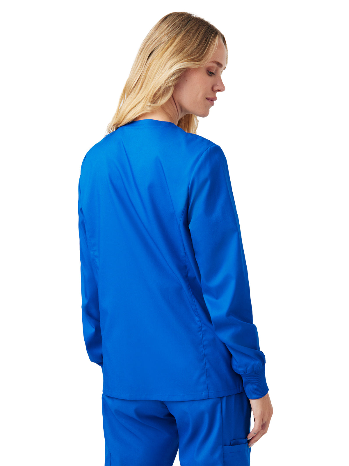 Women's Three-Pocket Scrub Jacket - LJ706 - Royal