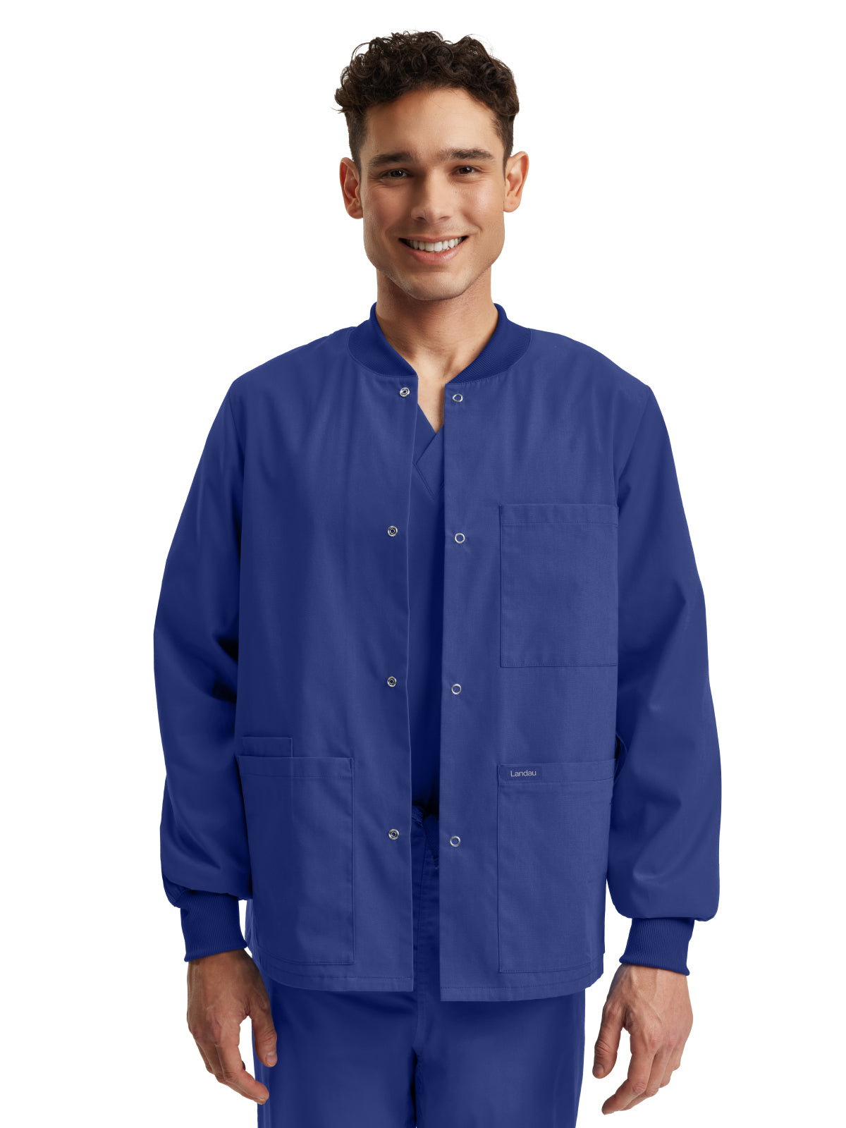 Unisex Snap Front Warm-Up Jacket - LJ709 - Royal Blue