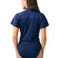 Women's One-Pocket Scrub Bodysuit - LO606 - Navy
