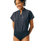 Women's One-Pocket Scrub Bodysuit - LO606 - Pewter