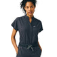 Women's One-Pocket Scrub Bodysuit - LO606 - Pewter