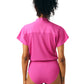Women's One-Pocket Scrub Bodysuit - LO606 - Rose Violet