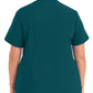 Women's 2-Pocket Shirttail Hemline V-Neck Top - LT101 - Caribbean